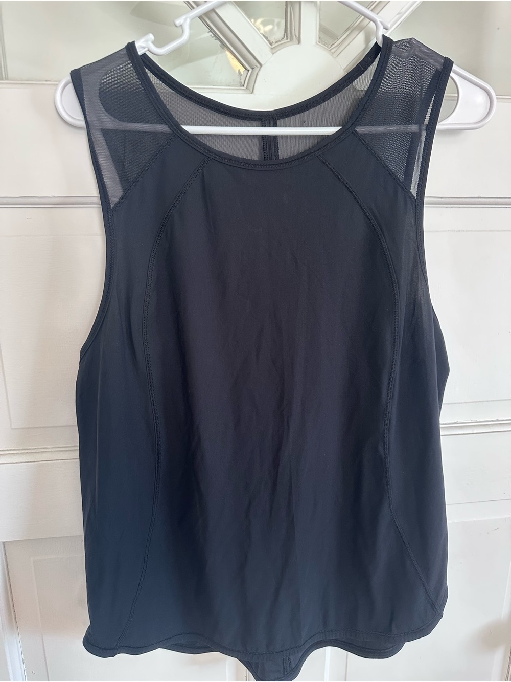 lululemon athletica Black Mesh-Back Athletic Tank